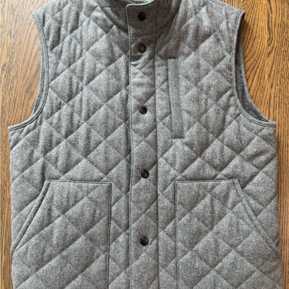 Bonobos Men's Gray Quilted Vest - Medium